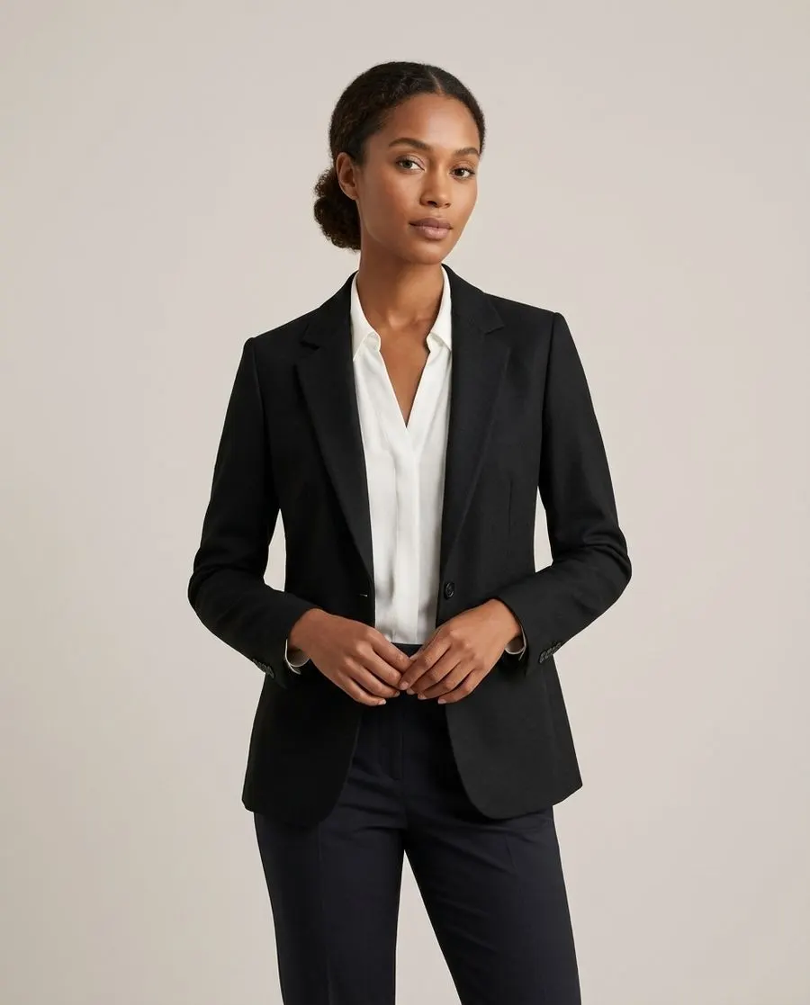 Sharp Single-Breasted Blazer