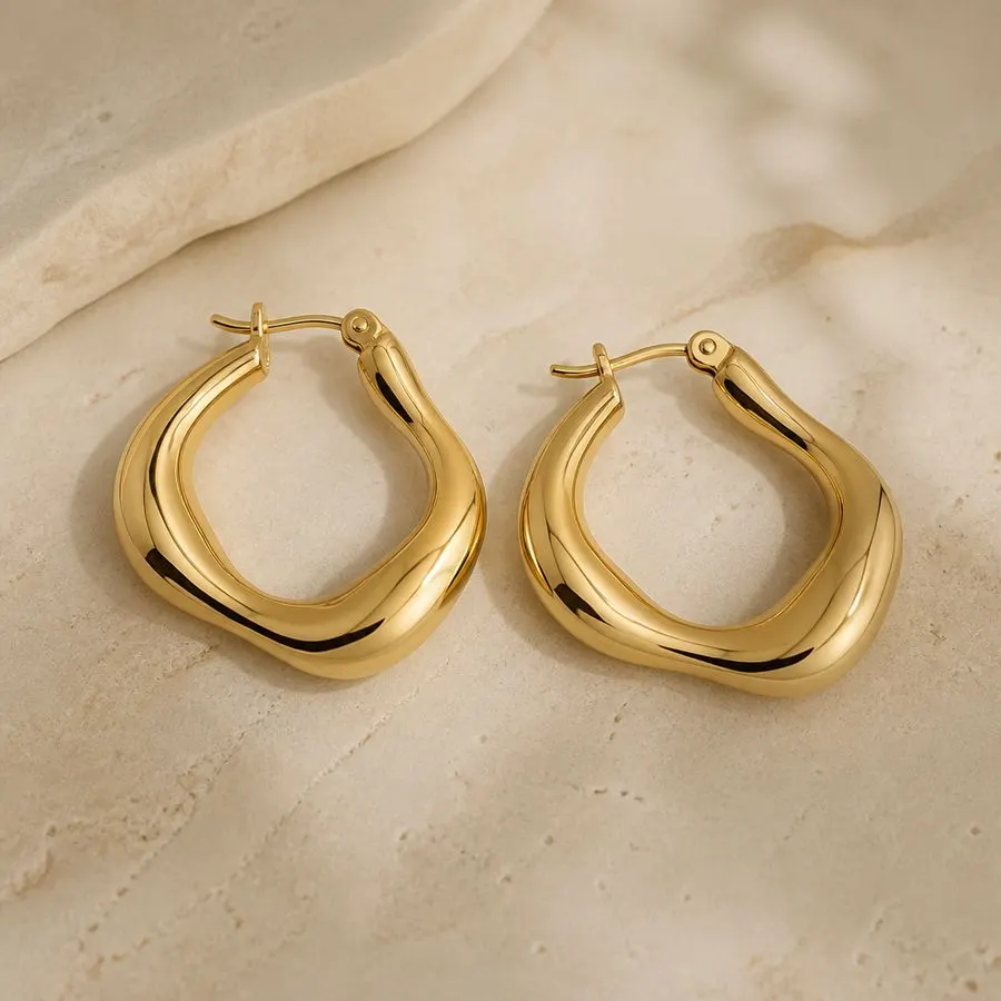 Molten Gold Hoops